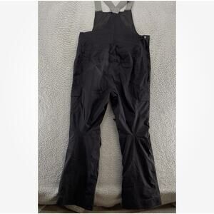 The North Face Bib Snow Pants Womens LARGE Black DryVent Cargo Ski Waterproof
